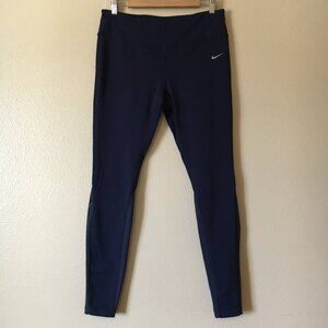 Nike Epic Lux Tights Leggings XL Running Dri-Fit Navy Blue Gym Workout